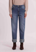 JEANS CON RISVOLTO SUL FONDO- MIMI’ MUA’