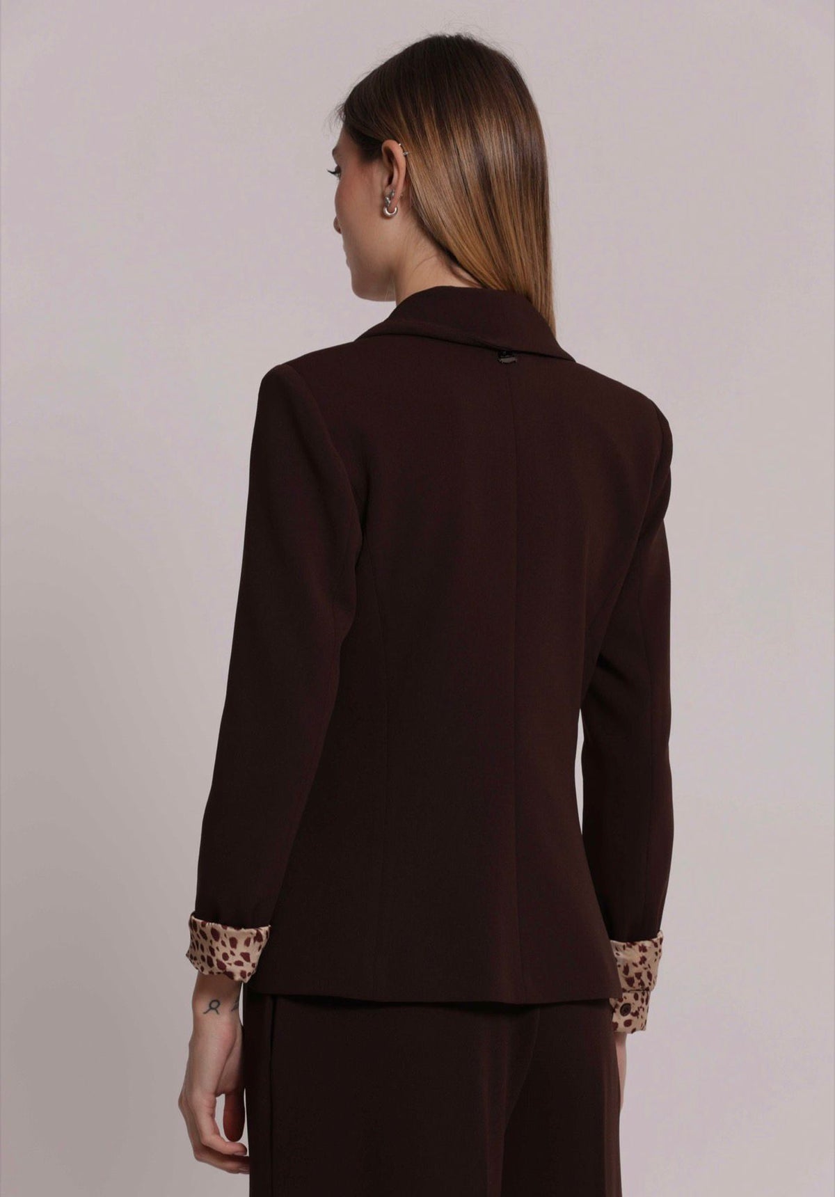 GIACCA CORTA IN SCUBA CREPE( completo con pantalone palazzo nella categoria pantaloni)-MIMI’ MUA’