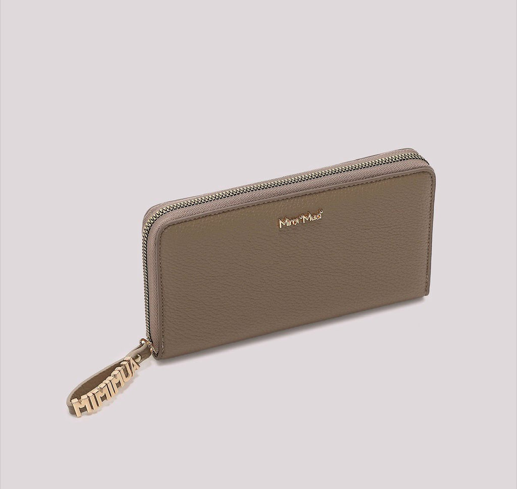 PORTAFOGLIO GRANDE BASIC CON TIRA ZIP LOGATO