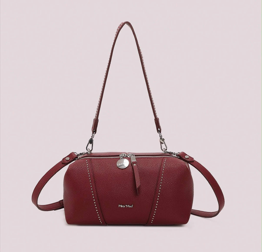 BORSA A SPALLA CON PICCOLE BORCHIE- MIMI’ MUA’