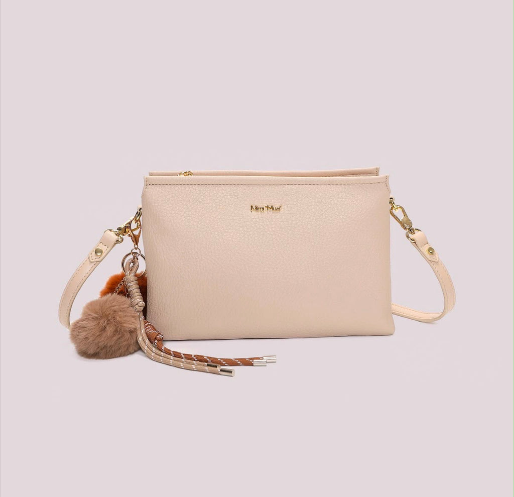 BORSA A TRACOLLA CON DETTAGLIO APPESO- MIMI’ MUA’