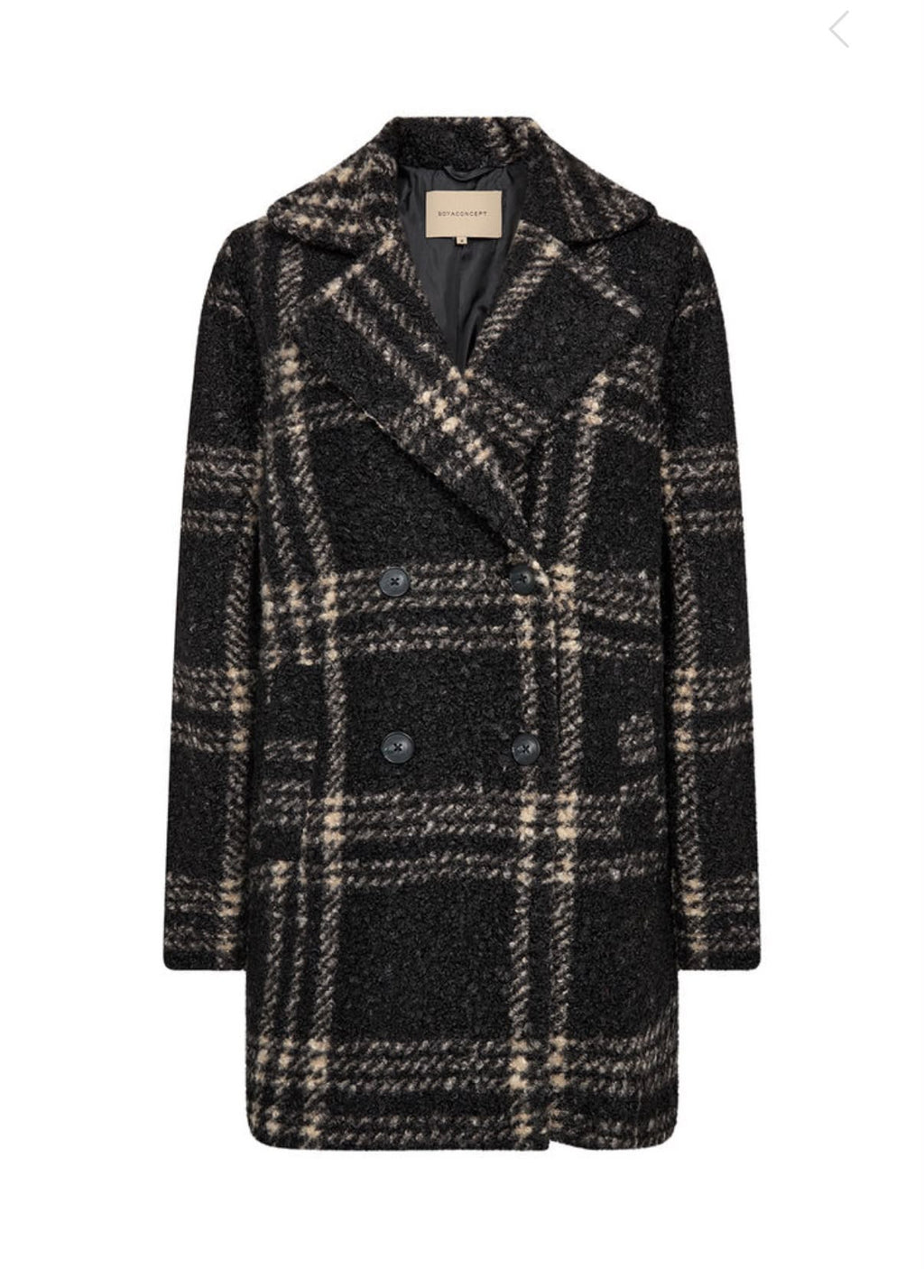CAPPOTTO CHECK- Lunghezza MIDI doppiopetto