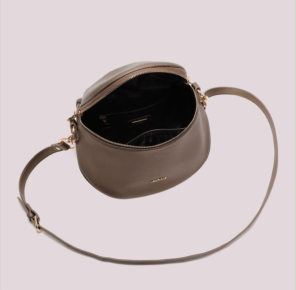 BORSA MARSUPIO CON DETTAGLIO ANELLI AI MANICI- MIMI’ MUA’