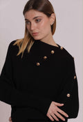 MAGLIA COLLO ALTO CON BOTTONI