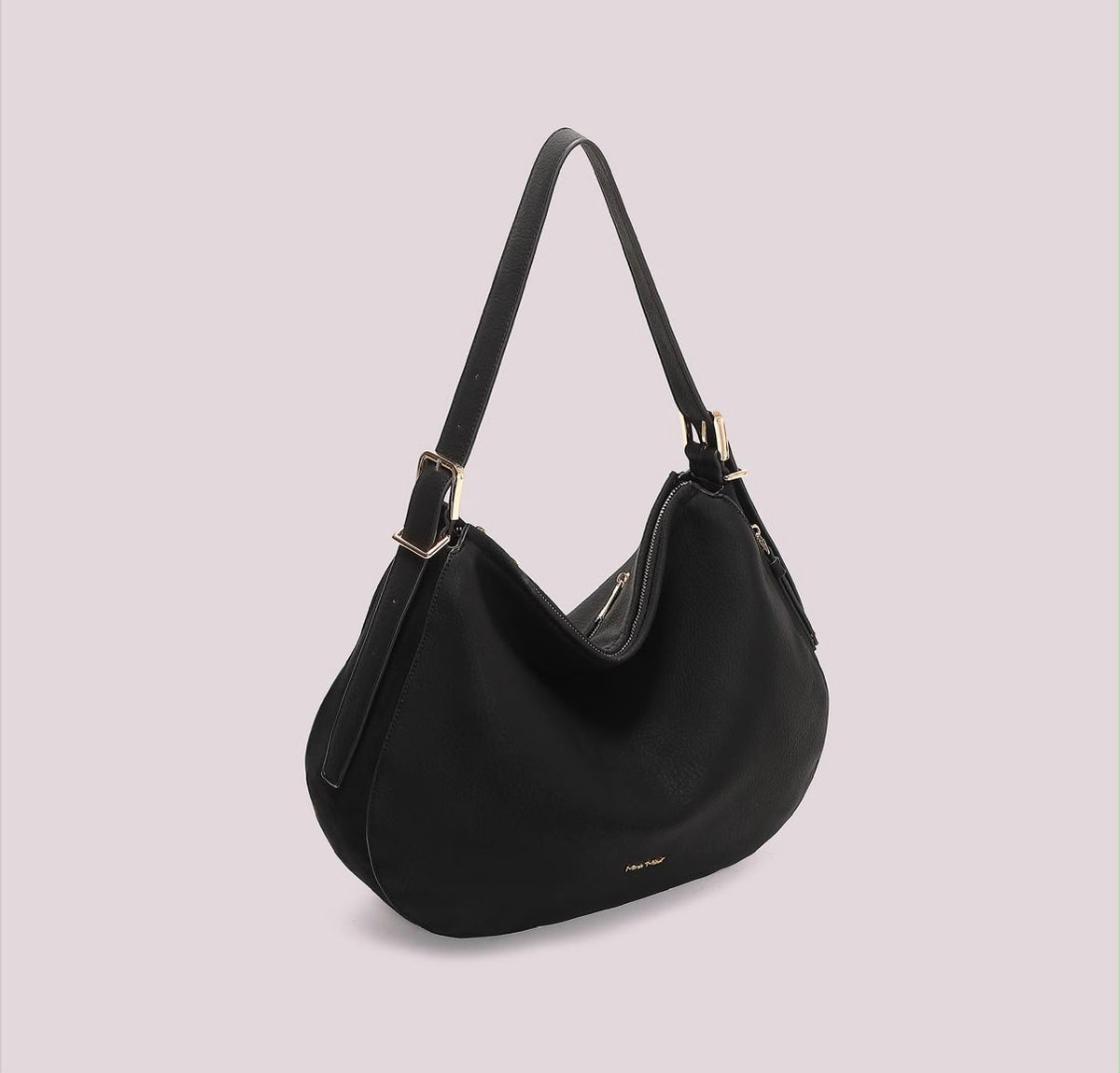 BORSA A SPALLA  CON FIANCHI EFFETTO CAMOSCIO- MIMI’ MUA’