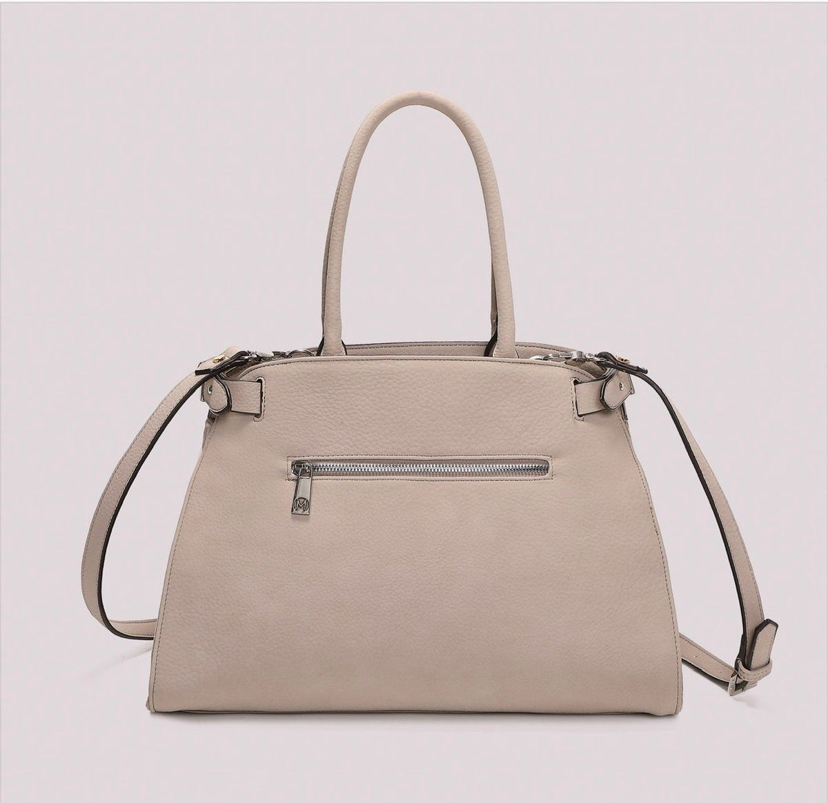 BORSA SHOPPING CON FIANCHI EFFETTO CAMOSCIO MISURA MAXI- MIMI’ MUA’