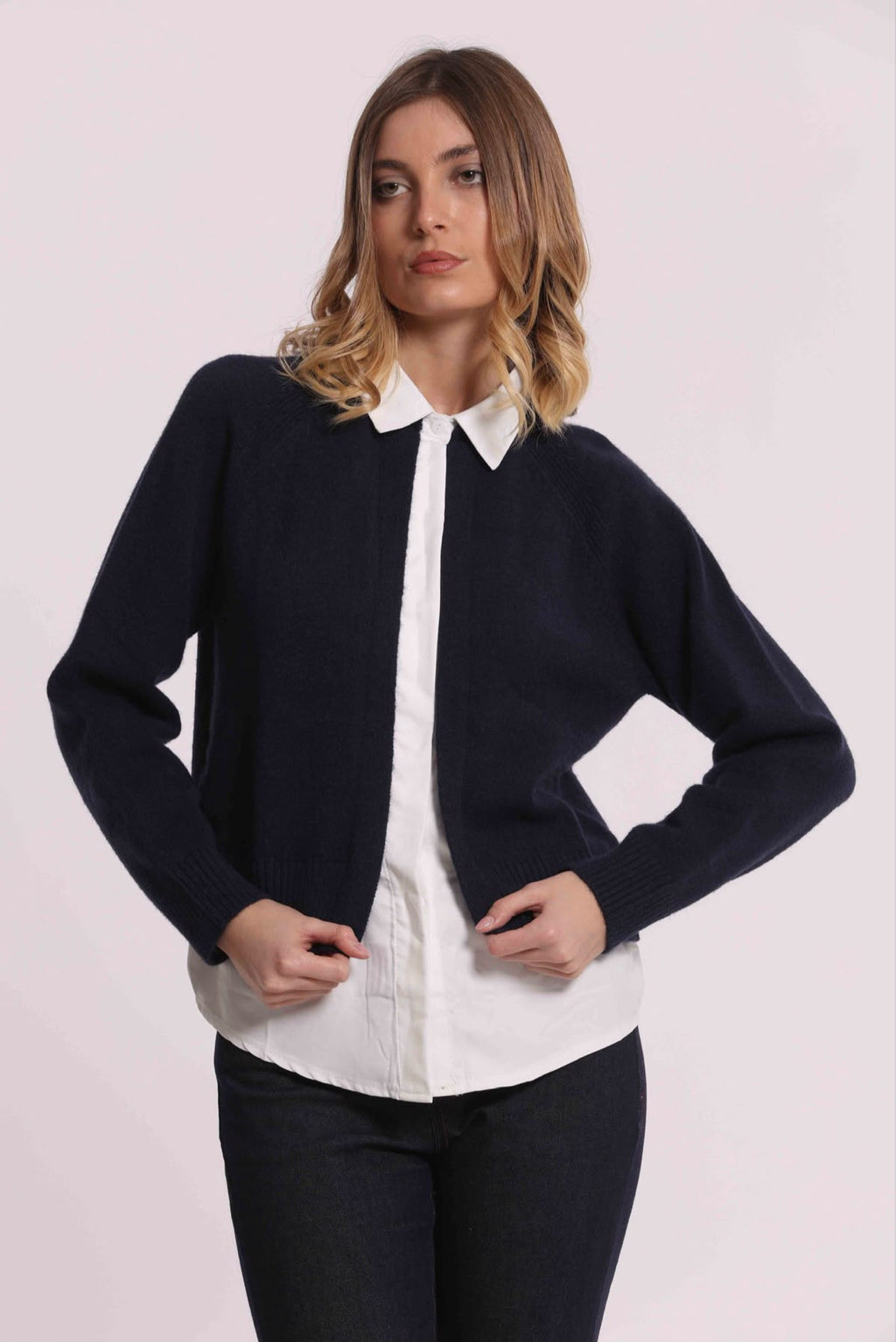 MAGLIA CON FINTA CAMICIA