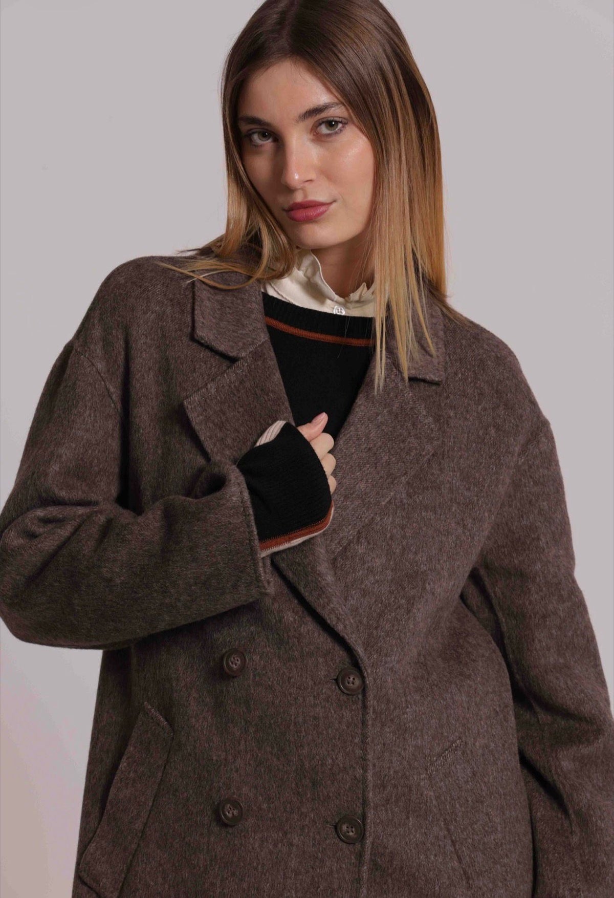 CAPPOTTO LUNGO DOPPIO PETTO- MIMI’ MUA’