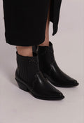 STIVALETTO TEXANO CON BORCHIE
