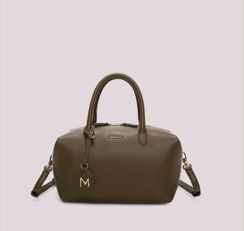BORSA A BAULETTO MEDIA CON TARGHETTA LOGATA MIMI’ MUA’