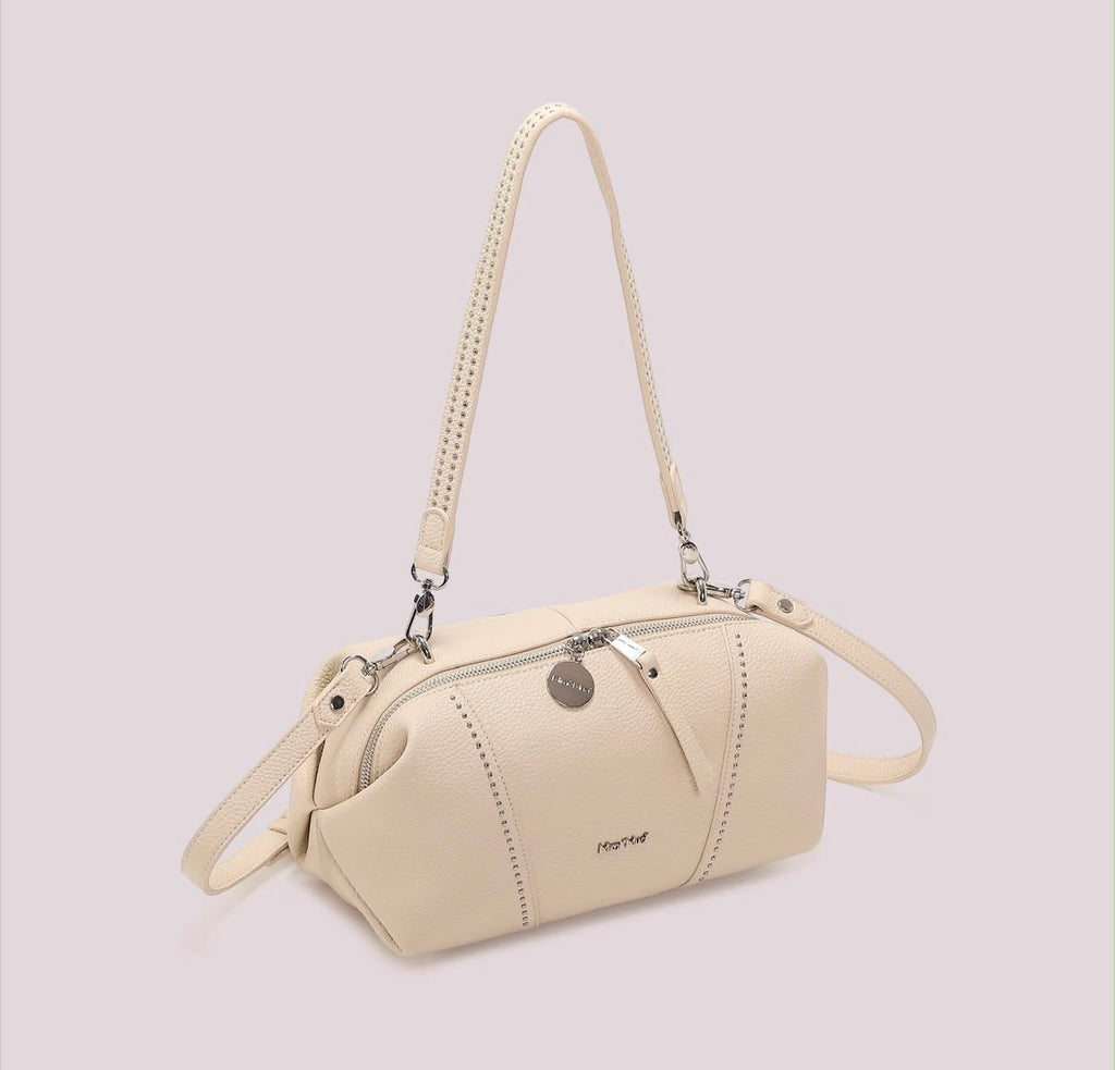BORSA A SPALLA CON PICCOLE BORCHIE- MIMI’ MUA’
