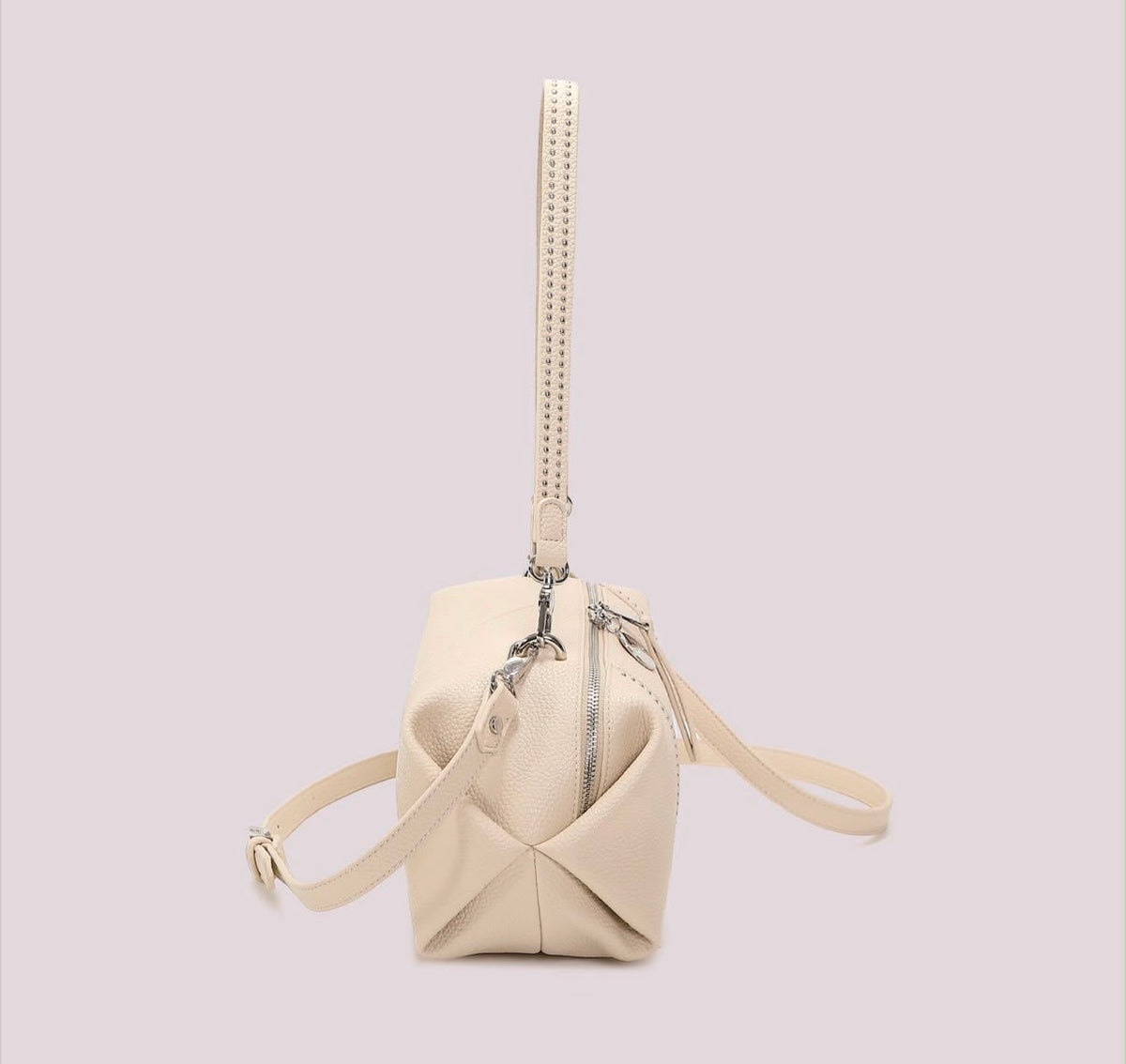 BORSA A SPALLA CON PICCOLE BORCHIE- MIMI’ MUA’