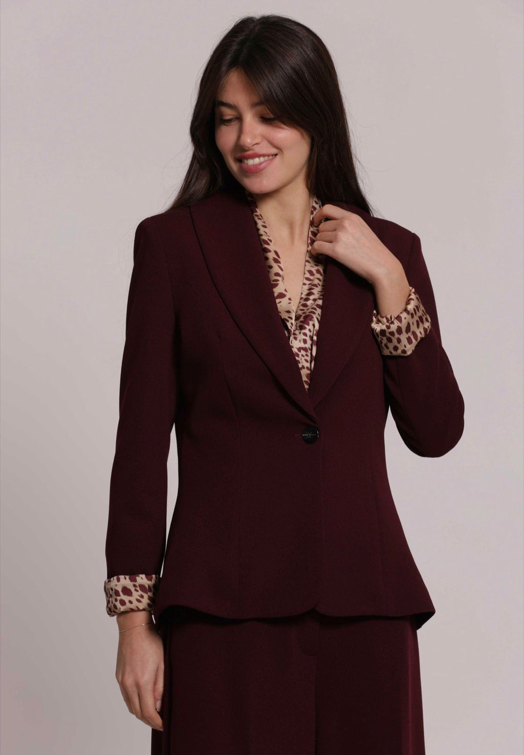 GIACCA CORTA IN SCUBA CREPE( completo con pantalone palazzo nella categoria pantaloni)-MIMI’ MUA’