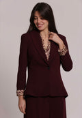 GIACCA CORTA IN SCUBA CREPE( completo con pantalone palazzo nella categoria pantaloni)-MIMI’ MUA’