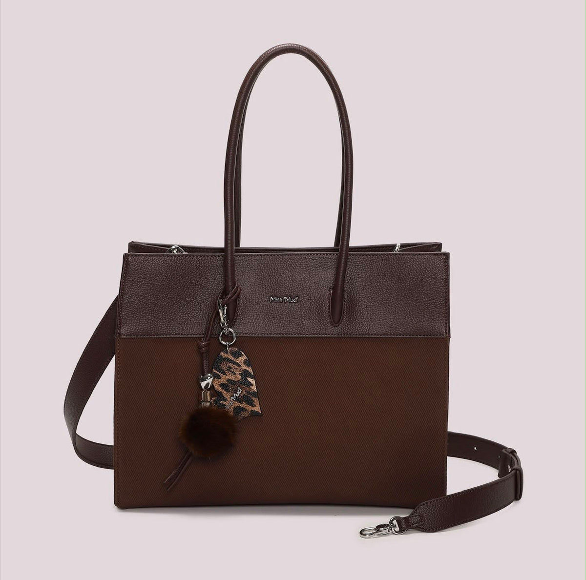 BORSA TOTE CON CHARM E CUORE- MIMI’ MUA’