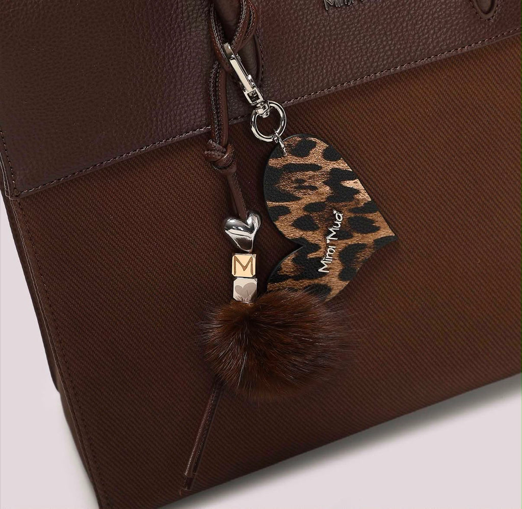 BORSA TOTE CON CHARM E CUORE- MIMI’ MUA’