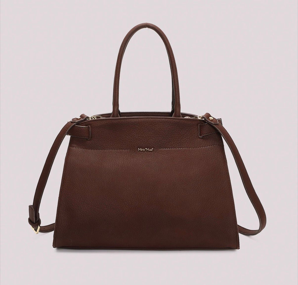 BORSA SHOPPING CON FIANCHI EFFETTO CAMOSCIO MISURA MAXI- MIMI’ MUA’