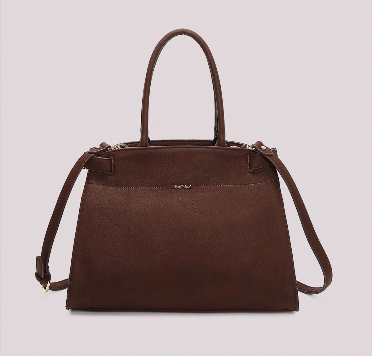 BORSA SHOPPING CON FIANCHI EFFETTO CAMOSCIO MISURA MAXI- MIMI’ MUA’