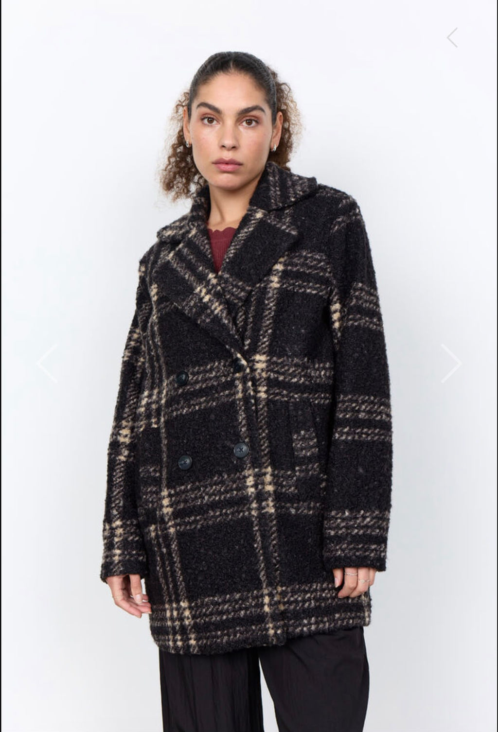 CAPPOTTO CHECK- Lunghezza MIDI doppiopetto