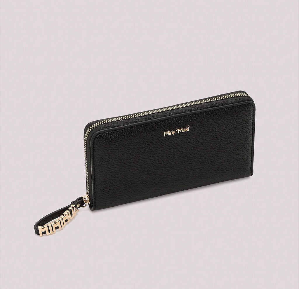 PORTAFOGLIO GRANDE BASIC CON TIRA ZIP LOGATO
