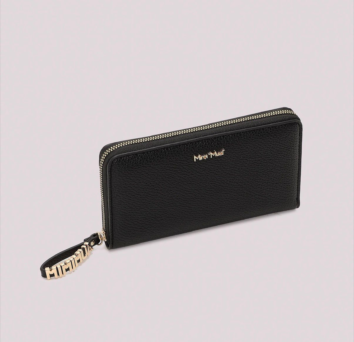 PORTAFOGLIO GRANDE BASIC CON TIRA ZIP LOGATO