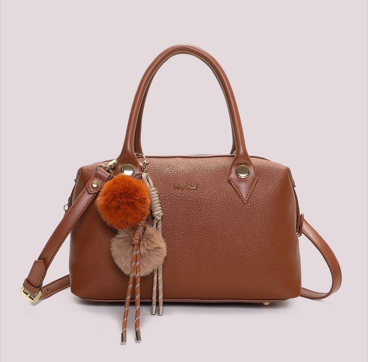 BORSA A BAULETTO CON DETTAGLIO APPESO- MIMI’ MUA’