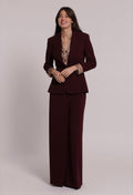 PANTALONE PALAZZO IN SCUBA CREPE ( completo con giacca nella sezione blazer/tailleur)-MIMI’ MUA’