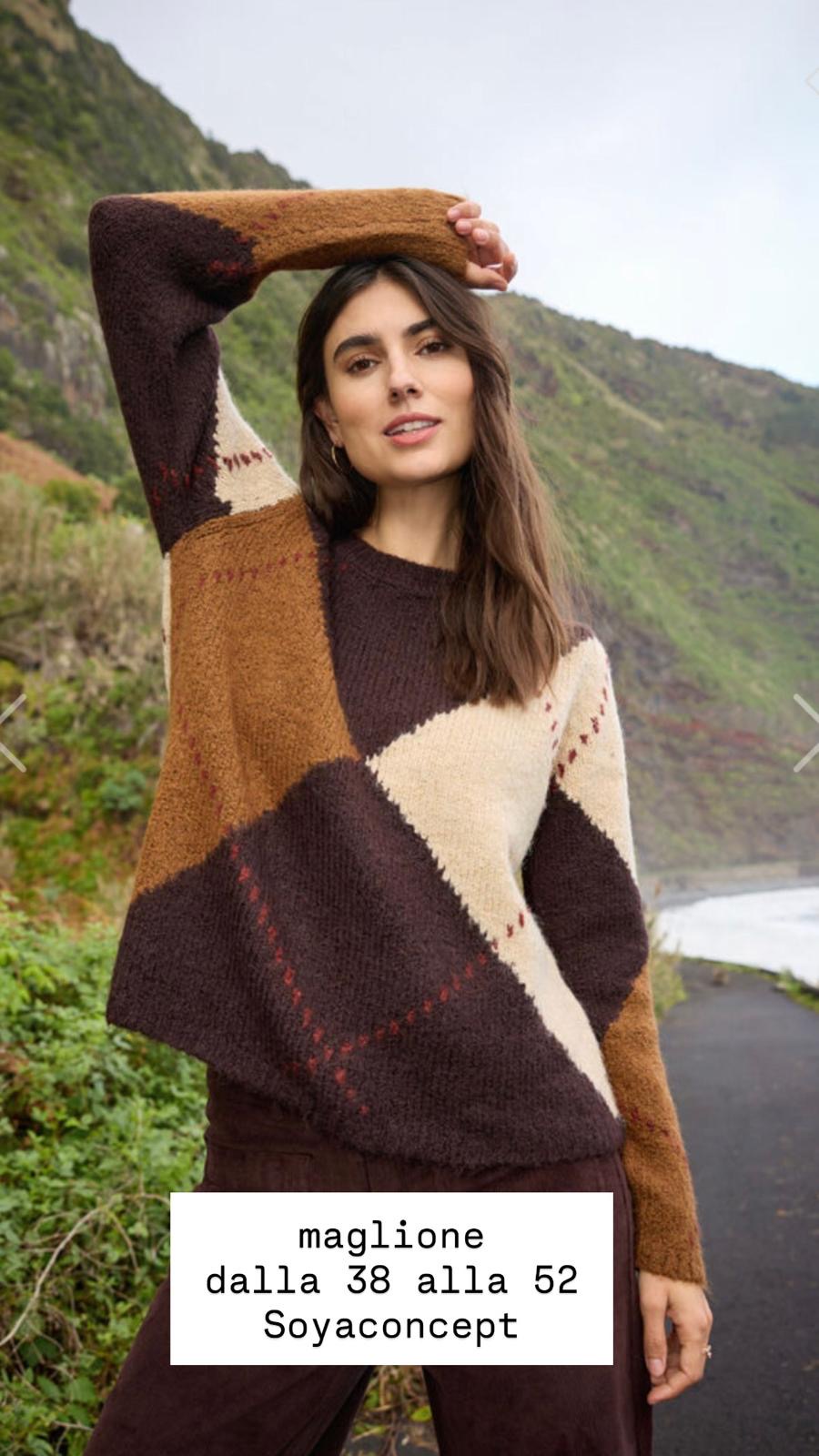 MAGLIONE CON LOSANGHE scatoletta