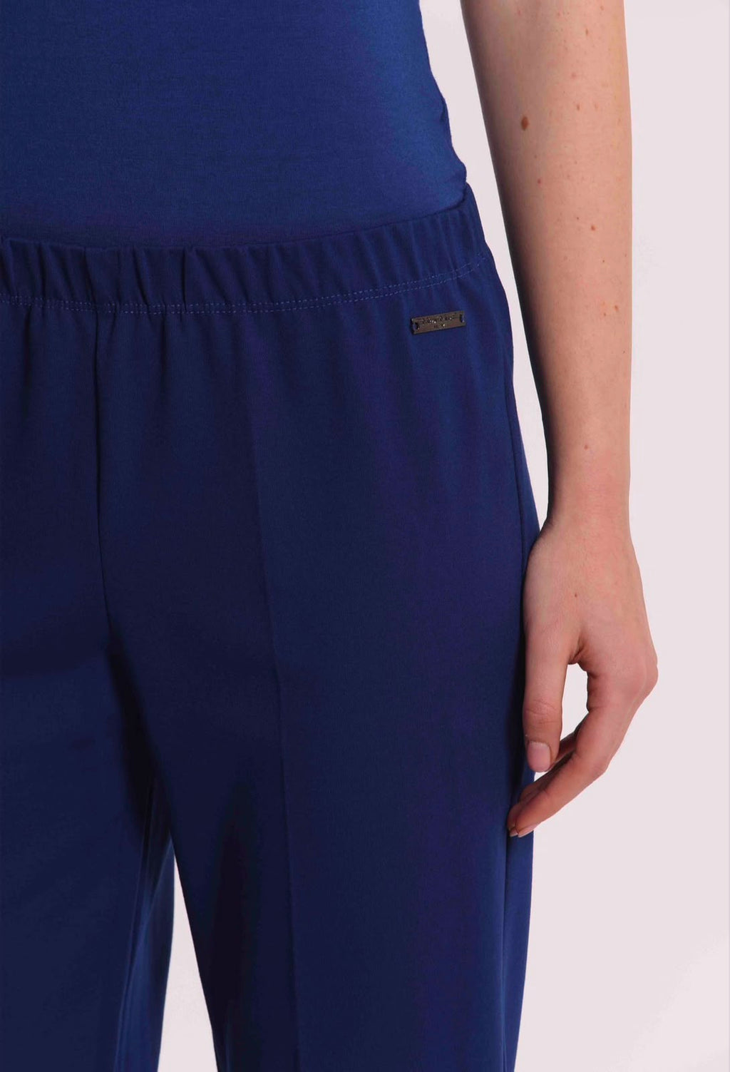 PANTALONE CON RISVOLTO IN PUNTO MILANO- MIMI’ MUA’