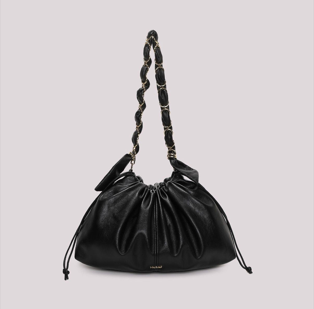 BORSA A SACCA CON CATENA SUI MANICI MISURA MAXI- MIMI’ MUA’