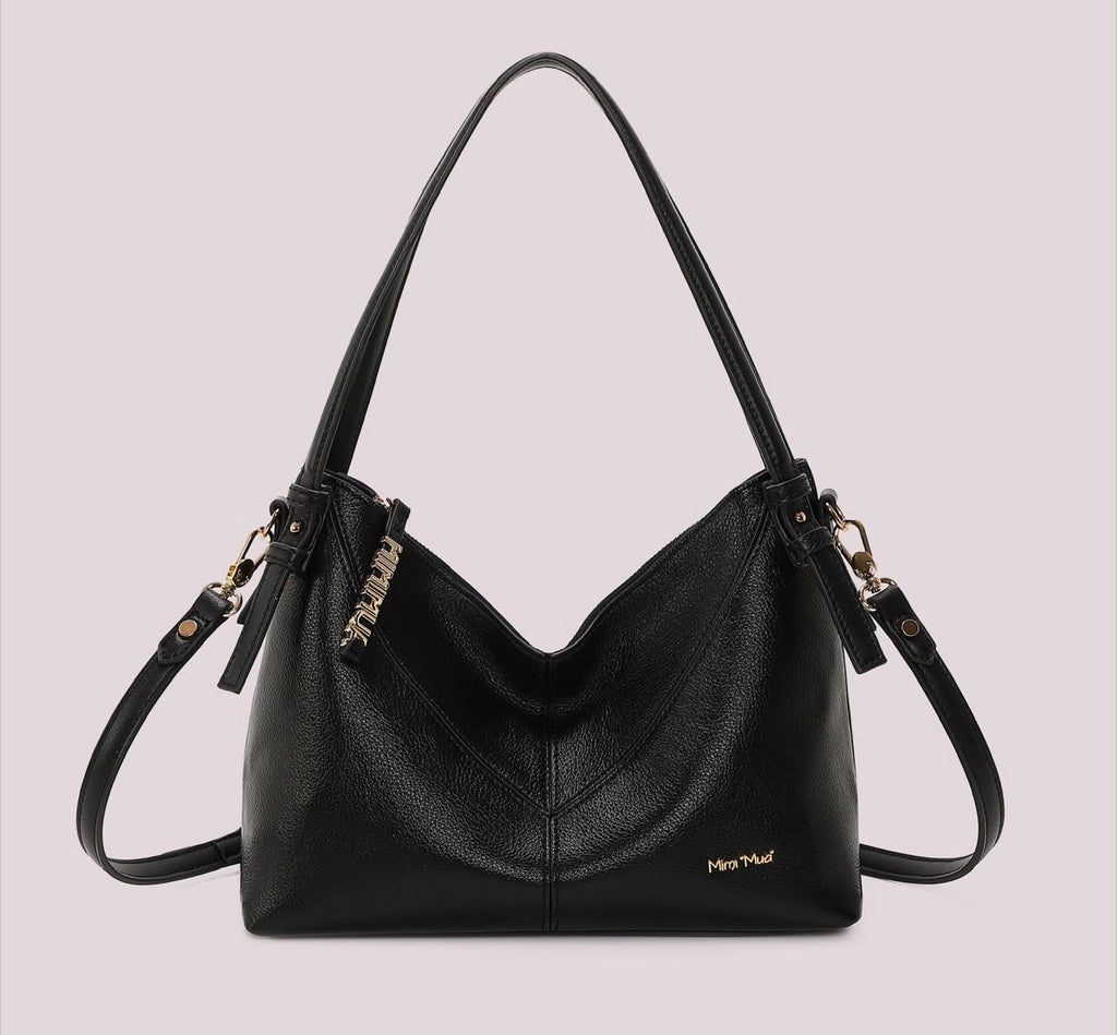 BORSA A SPALLA CON LETTERE- MIMI’ MUA’ SULLA ZIP