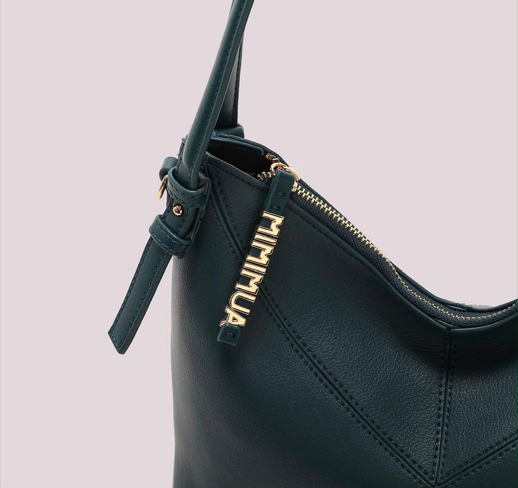 BORSA A SPALLA CON LETTERE- MIMI’ MUA’ SULLA ZIP