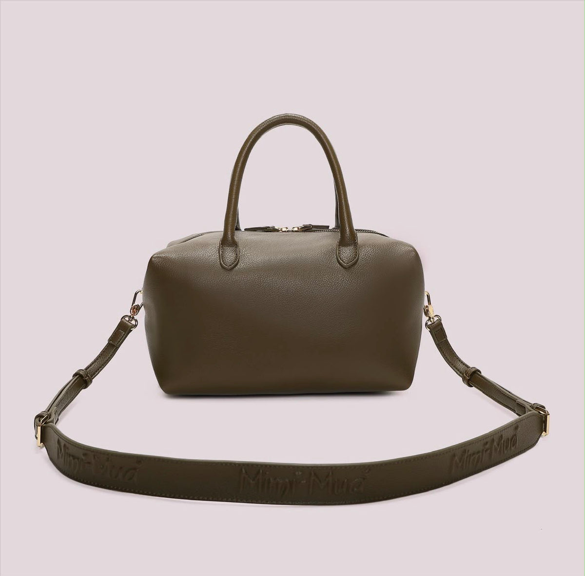 BORSA A BAULETTO MEDIA CON TARGHETTA LOGATA MIMI’ MUA’