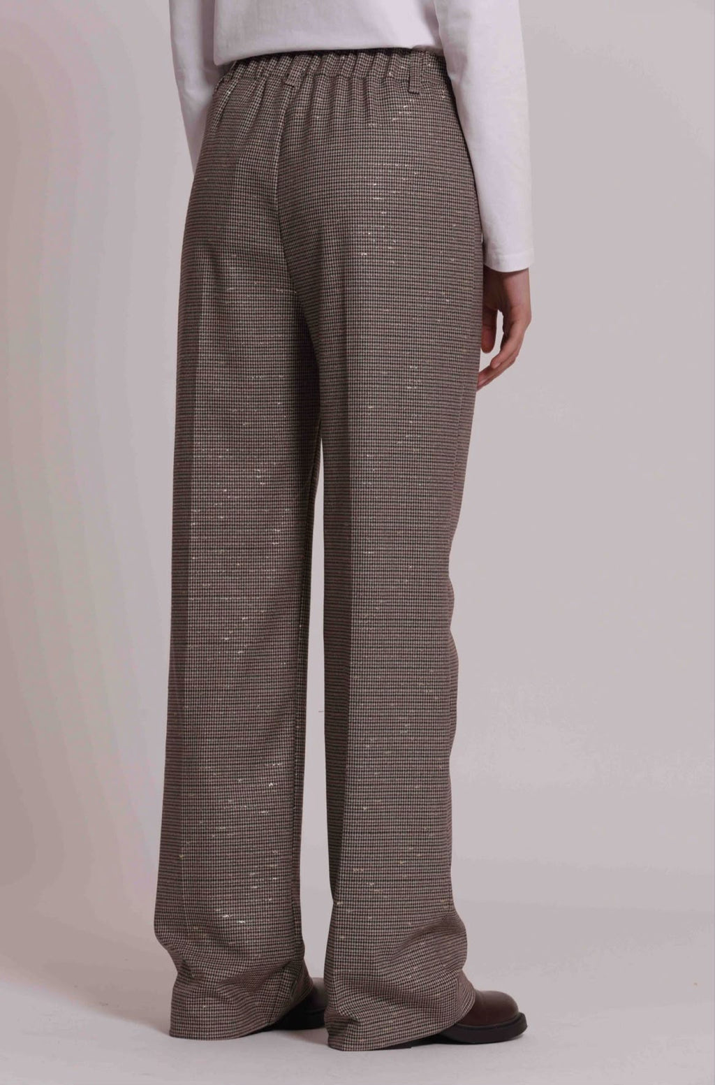 GIACCA BOMBER IN PIED DE POULE LUREX-COMPLETO CON PANTALONE NELLA SEZIONE PANTALONI