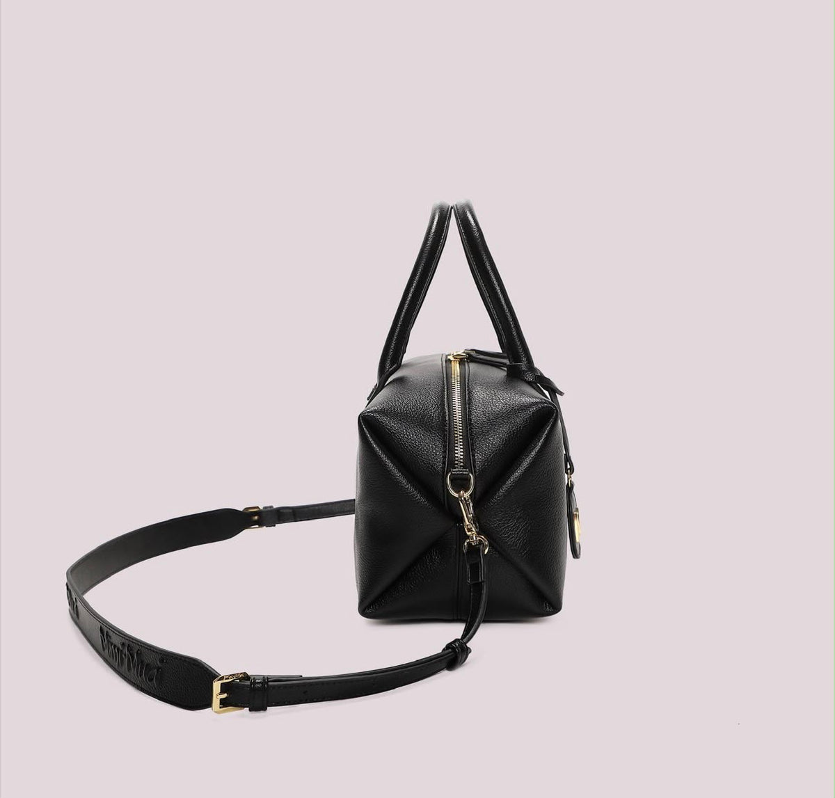 BORSA A BAULETTO MEDIA CON TARGHETTA LOGATA MIMI’ MUA’