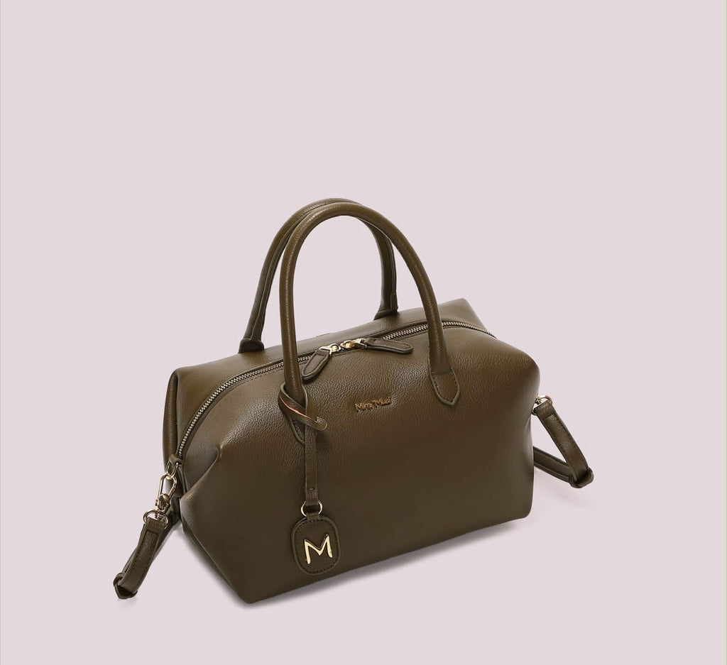 BORSA A BAULETTO MEDIA CON TARGHETTA LOGATA MIMI’ MUA’