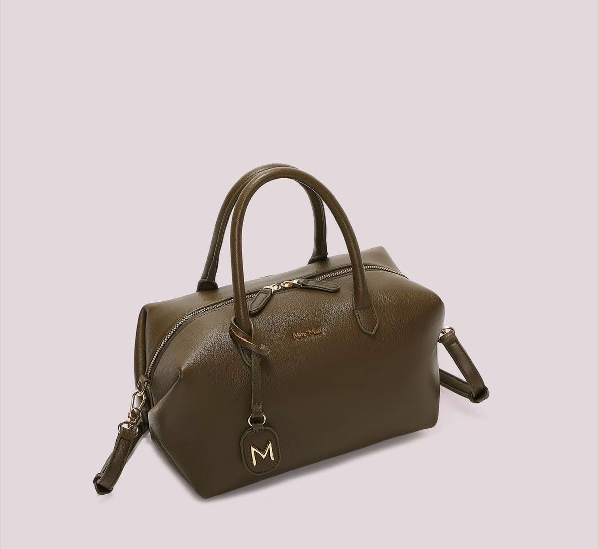 BORSA A BAULETTO MEDIA CON TARGHETTA LOGATA MIMI’ MUA’