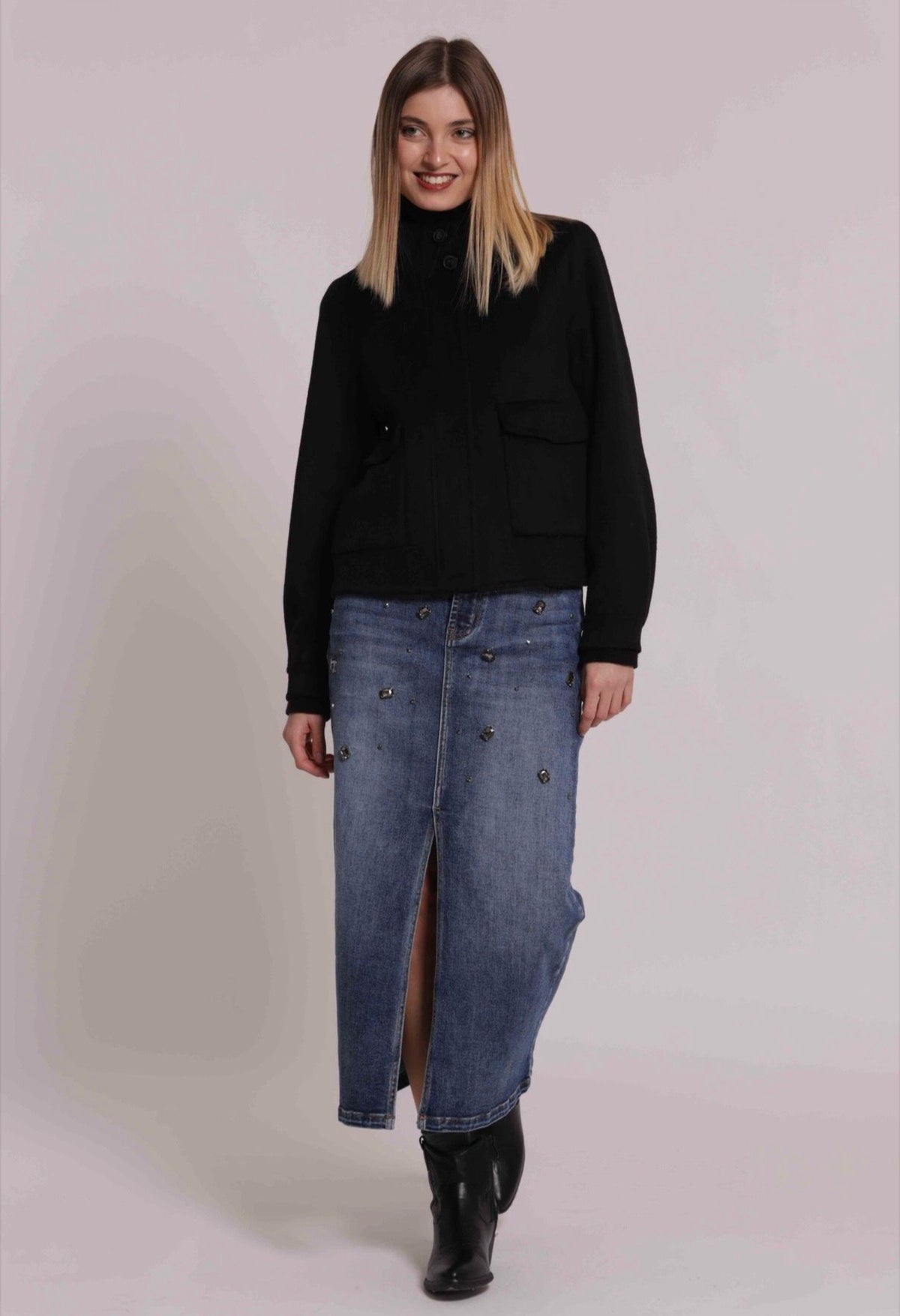 CAPPOTTO CORTO CON ZIP-MIMI’ MUA’