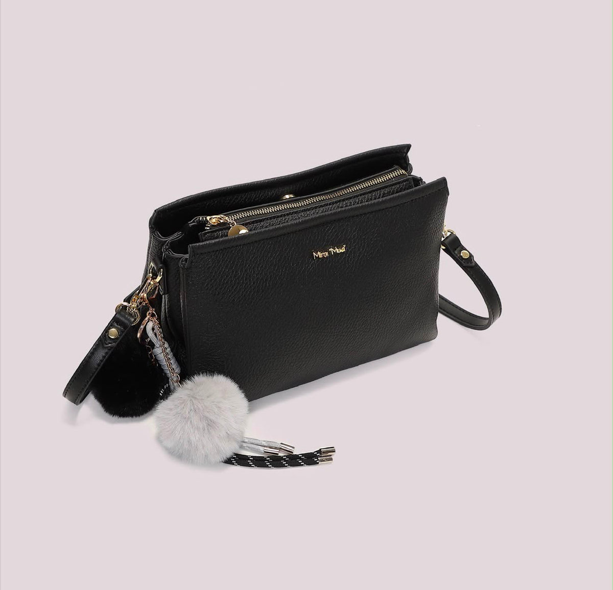 BORSA A TRACOLLA CON DETTAGLIO APPESO- MIMI’ MUA’