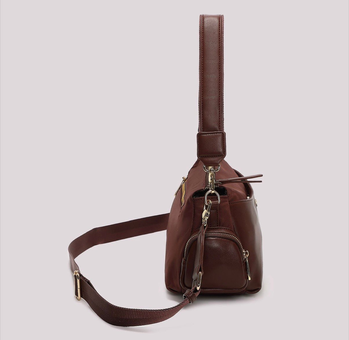 BORSA A TRACOLLA IN NYLON MISURA MIDI- MIMI’ MUA’
