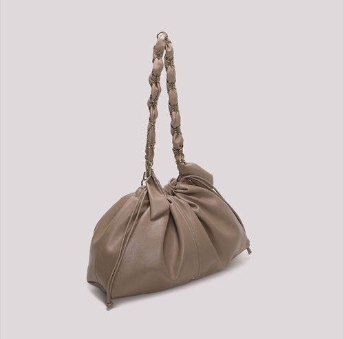 BORSA A SACCA CON CATENA SUI MANICI MISURA MAXI- MIMI’ MUA’