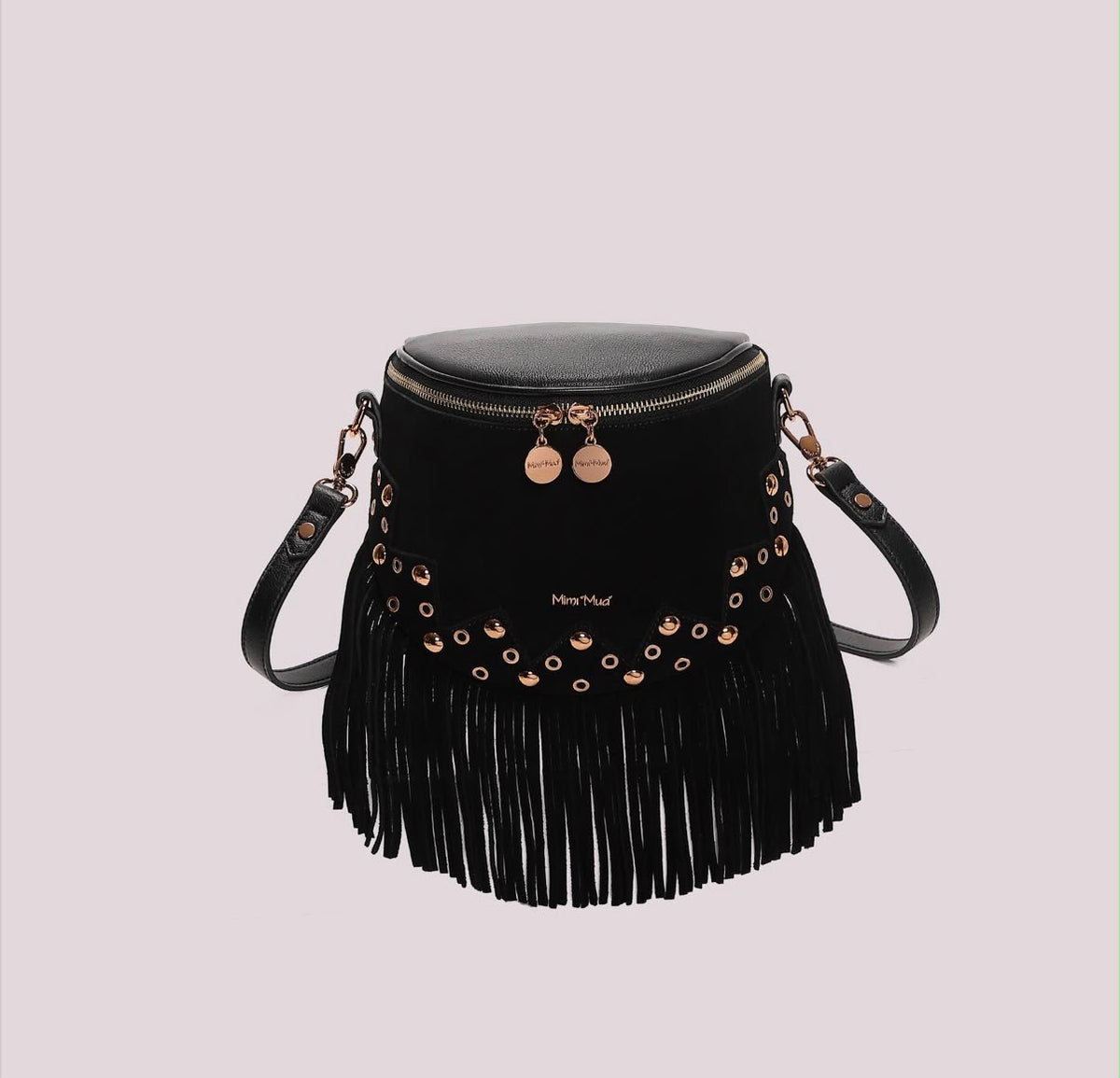 BORSA MARSUPIO CON FRANGE E BORCHIE- MIMI’ MUA’