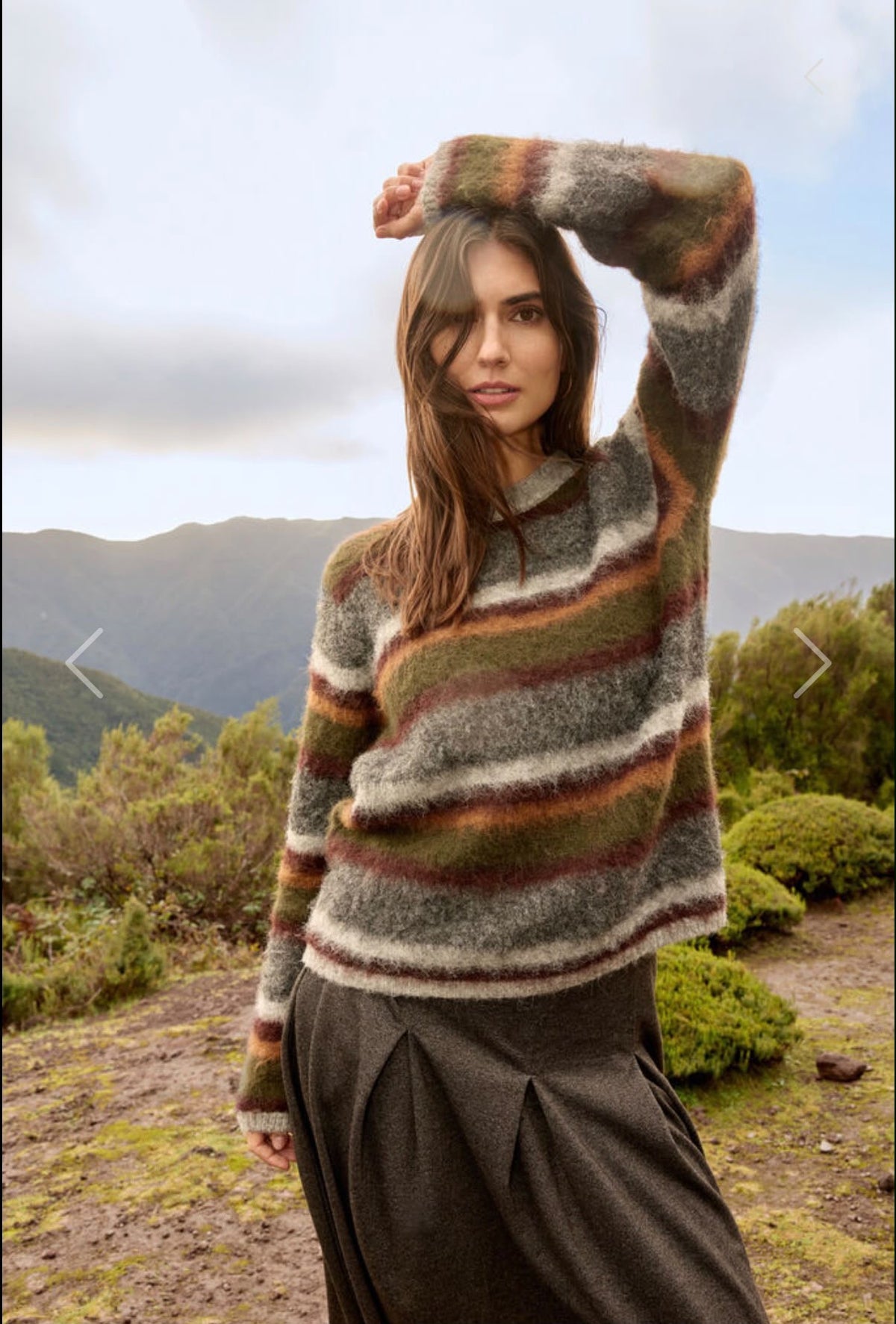 MAGLIONE PELOSETTO RIGATO