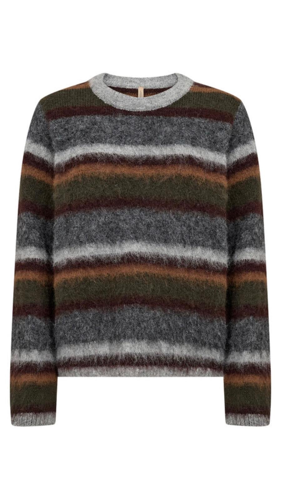 MAGLIONE PELOSETTO RIGATO