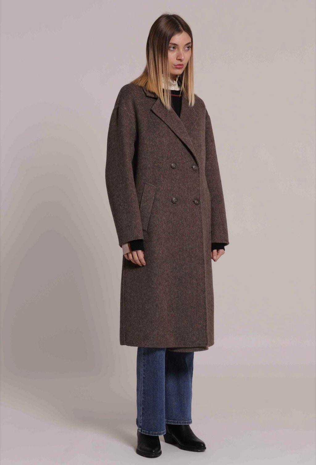 CAPPOTTO LUNGO DOPPIO PETTO- MIMI’ MUA’