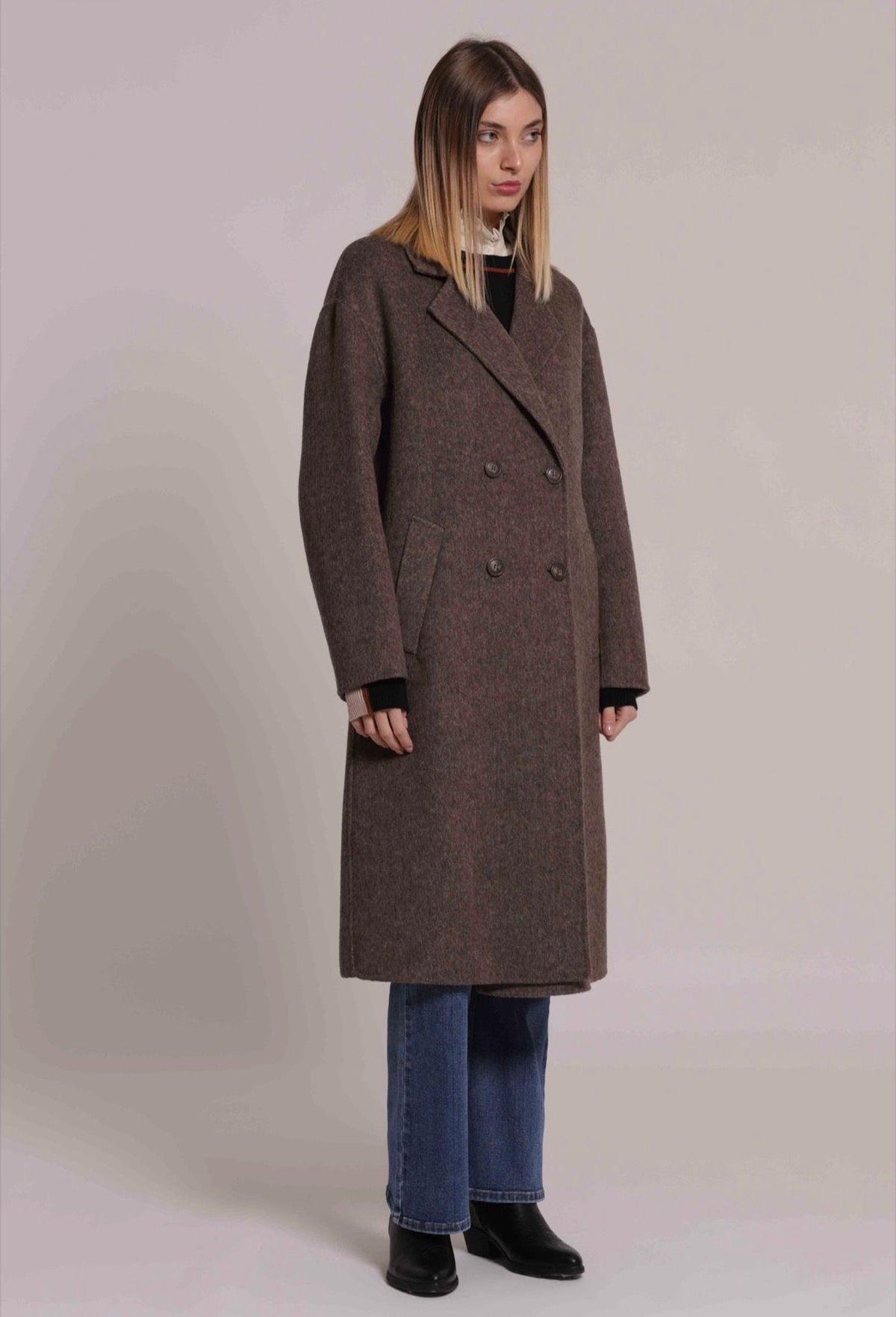 CAPPOTTO LUNGO DOPPIO PETTO- MIMI’ MUA’
