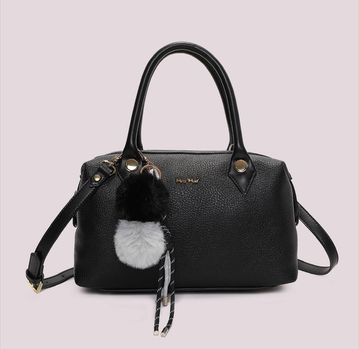 BORSA A BAULETTO CON DETTAGLIO APPESO- MIMI’ MUA’