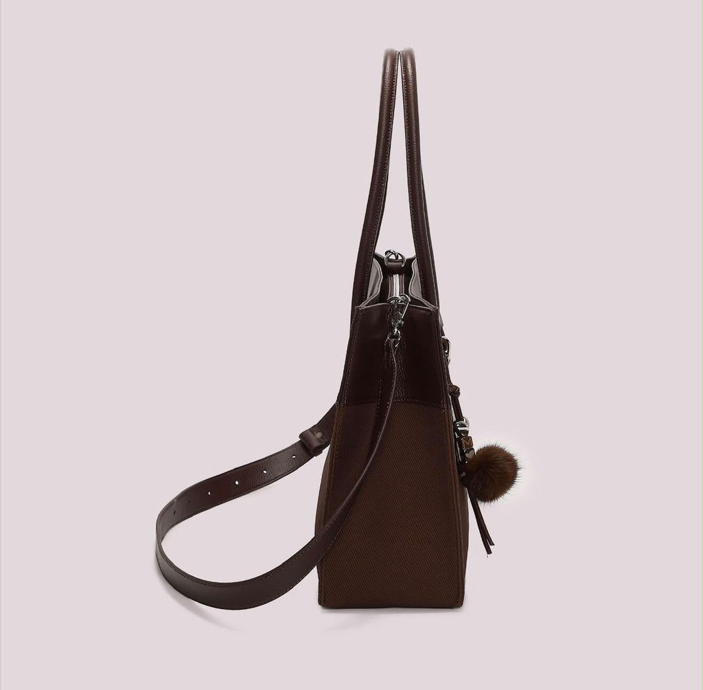 BORSA TOTE CON CHARM E CUORE- MIMI’ MUA’