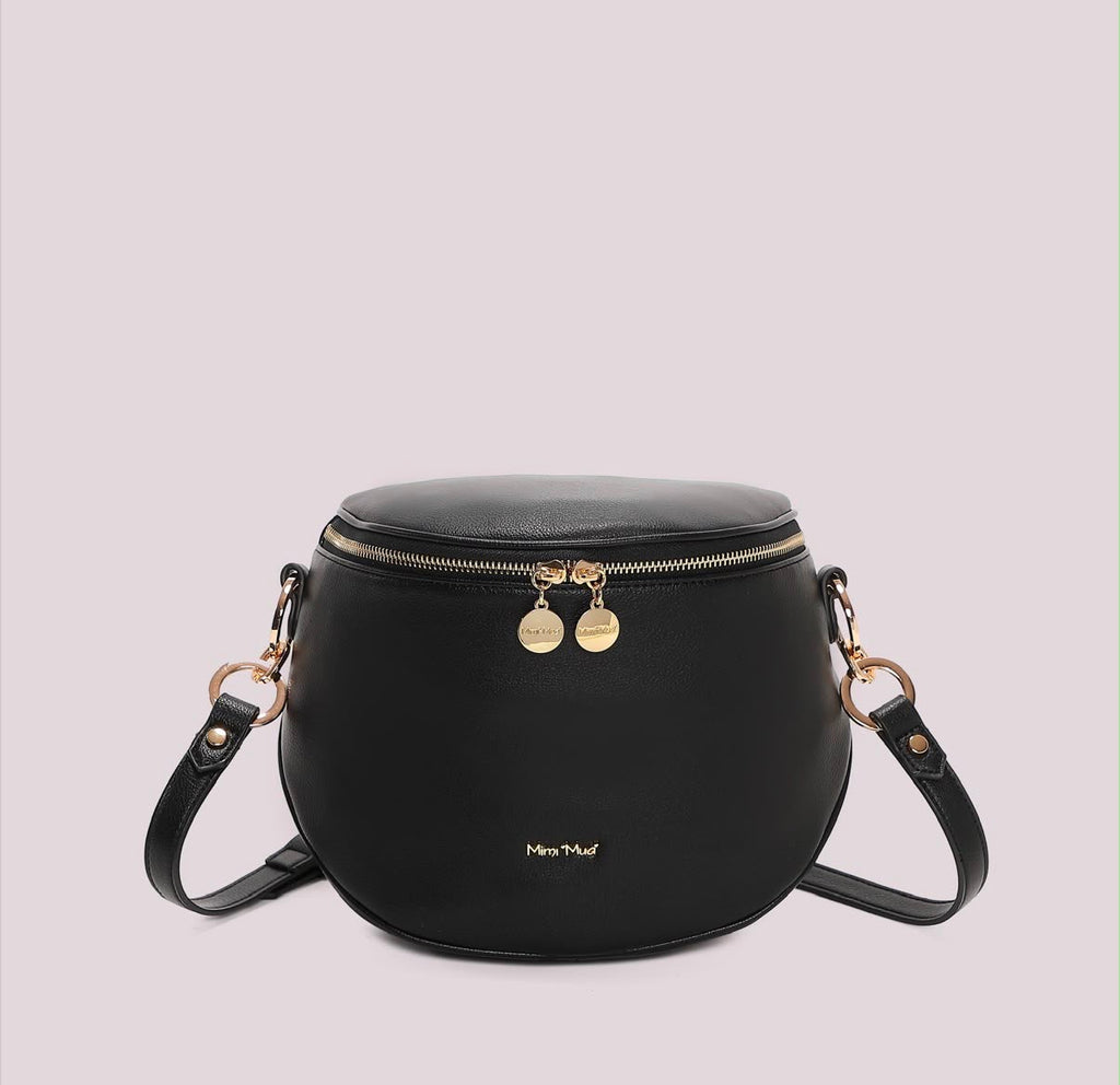 BORSA MARSUPIO CON DETTAGLIO ANELLI AI MANICI- MIMI’ MUA’
