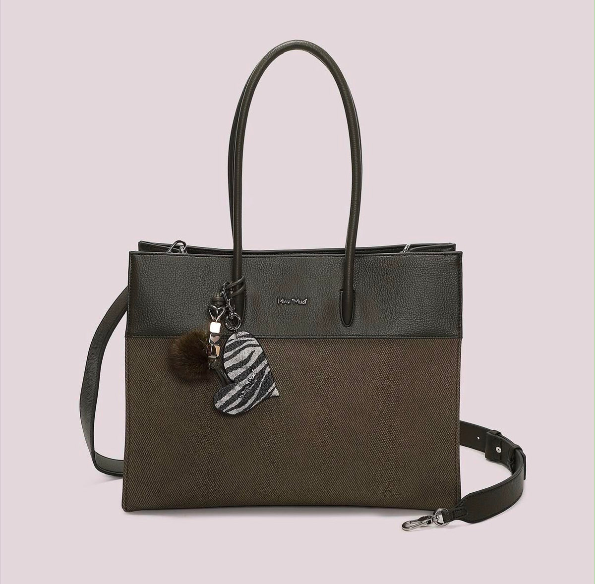 BORSA TOTE CON CHARM E CUORE- MIMI’ MUA’